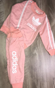 Pink & White Adidas Set